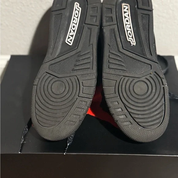 Black Cat Jordan Kids Sneakers in Black and Gray